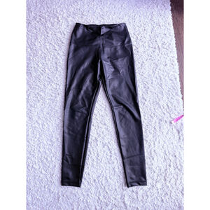 Women's Sasha Leather Leggings Size S Black